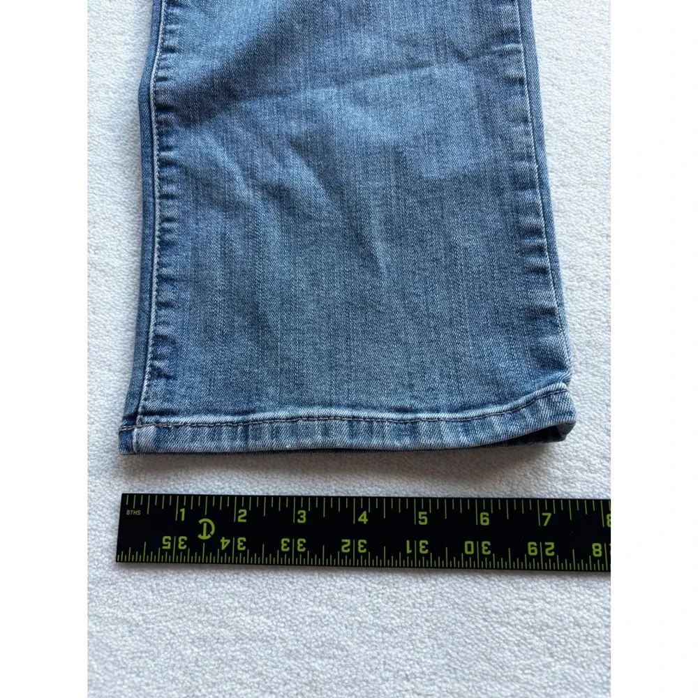 NYDJ Straight Leg Jeans‎ Womens 10 Blue Medium Wash Stretch Denim Made in USA